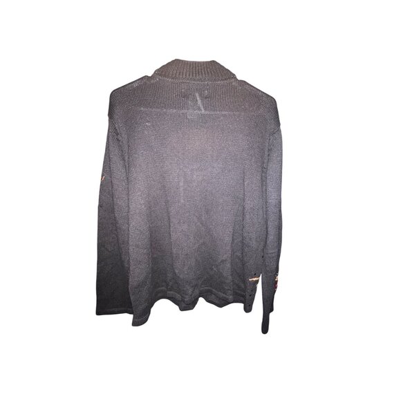 Heirloom Collectibles Cardinal Embroidered Zip-Up Sweater M - Picture 2 of 4